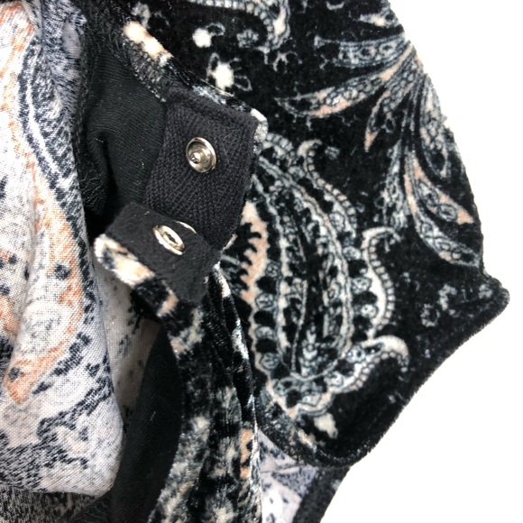 Urban Outfitters Out From Under Velvet Paisley Bodysuit Sz M - Picture 9 of 11